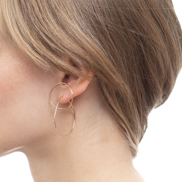 All About Basics フローティングフープ ピアス M サイズ（AB15KMEM） | EARRINGS | Hirotaka