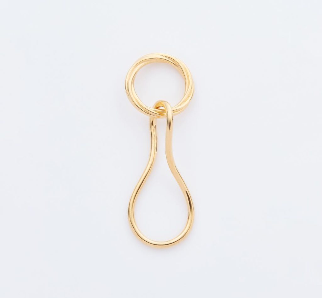 Elna Pierced Earring – Gold High Polish