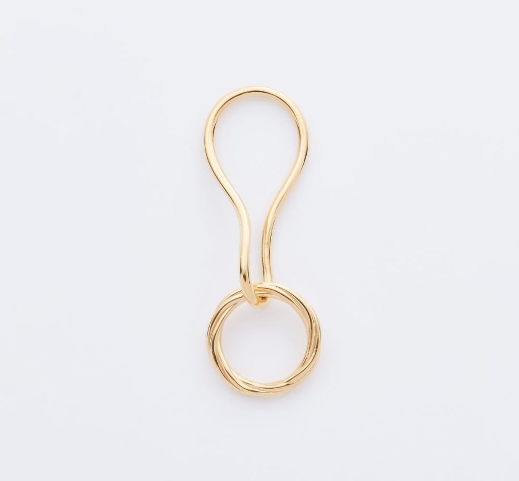Alvilda Pierced Earring – Gold High Polish