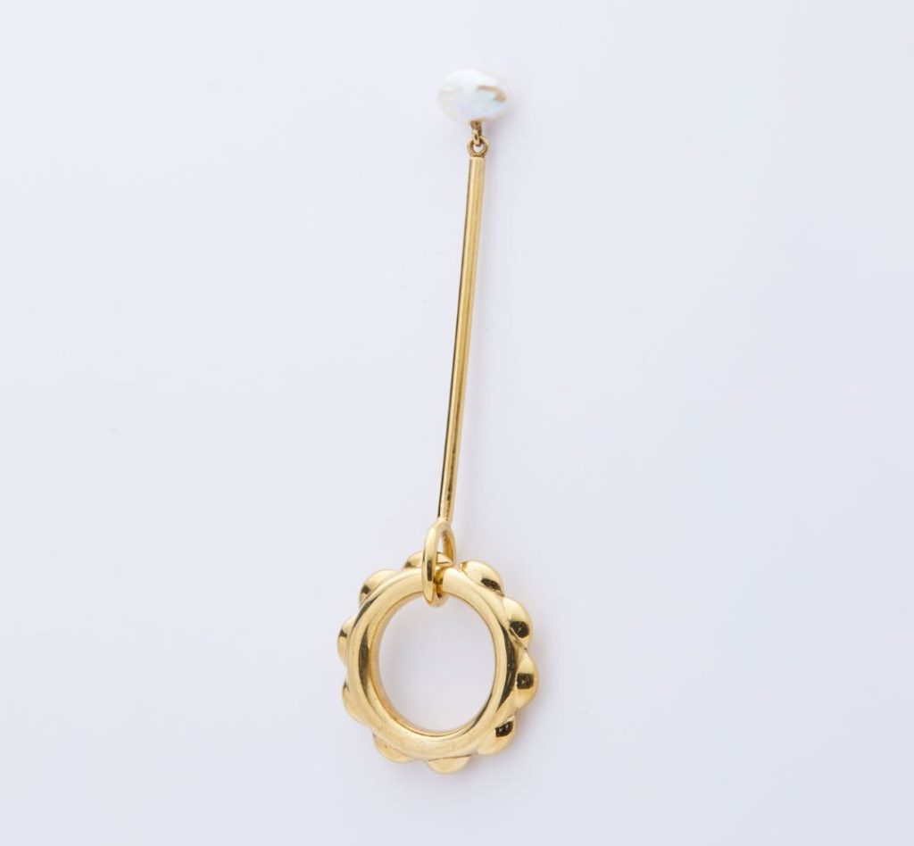 Poppy Dangle Pierced Earring – Yellow Gold
