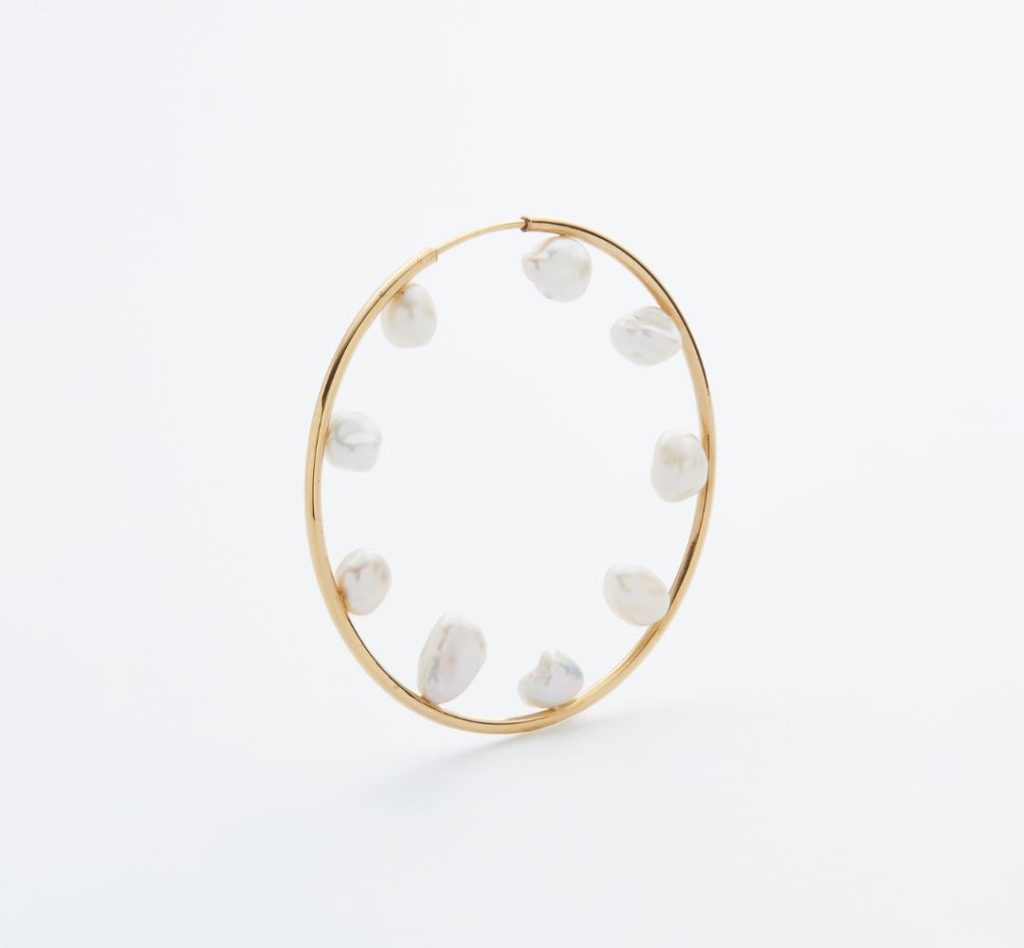 Secret Garden 50 Hoop Pierced Earring – Gold High Polish