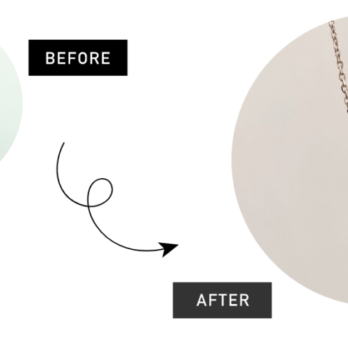 婚約指輪を王道ネックレスに