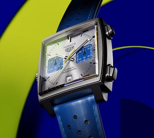 世界限定1000本・タグ・ホイヤー モナコ クロノグラフレーシングブルー